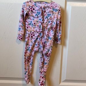 Posh Peanut Floral Ruffle footie